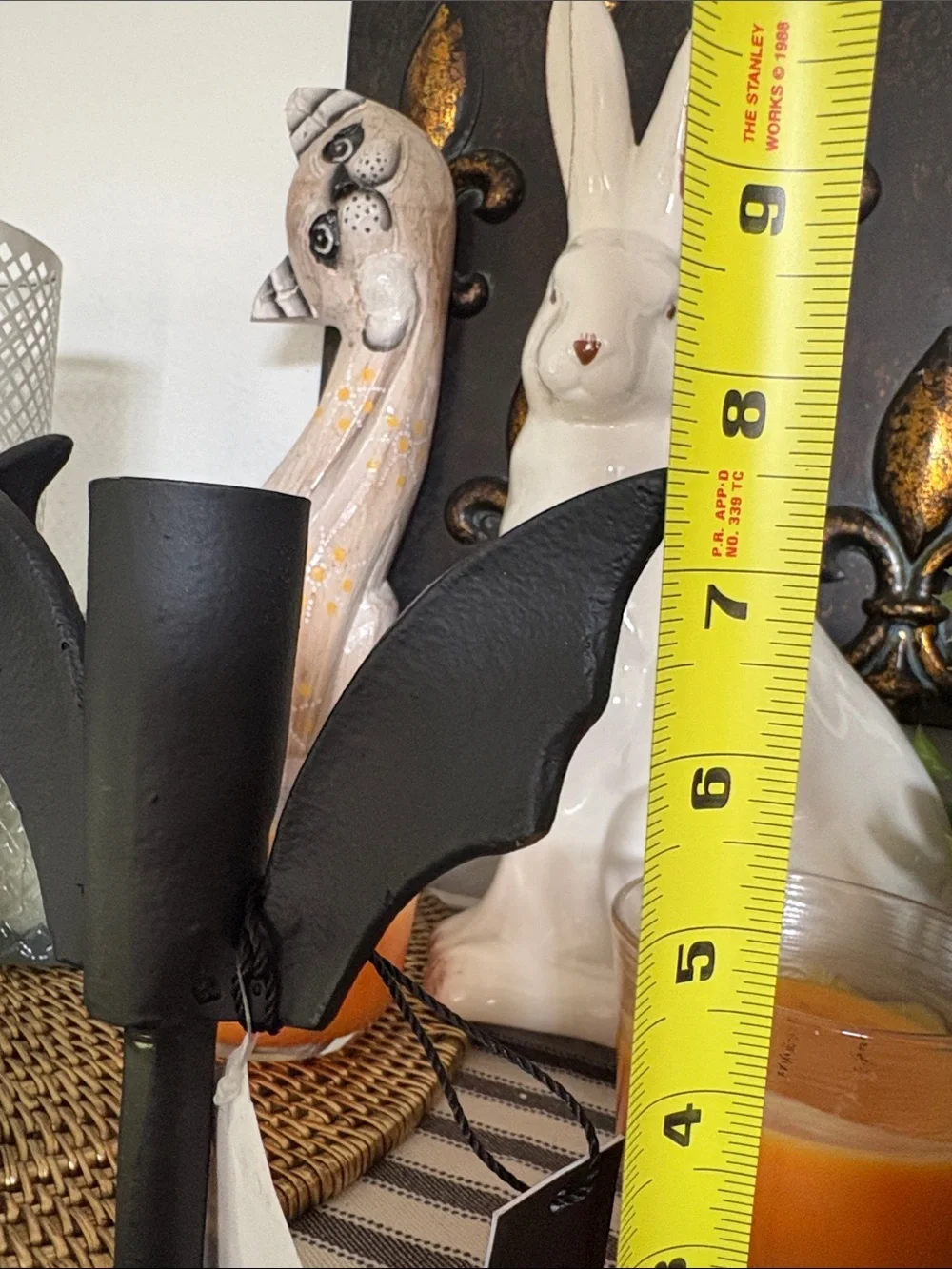 💎RARE💎🆕Rachel Zoe Black Metal Bat Candleholders, Bundle Of 3